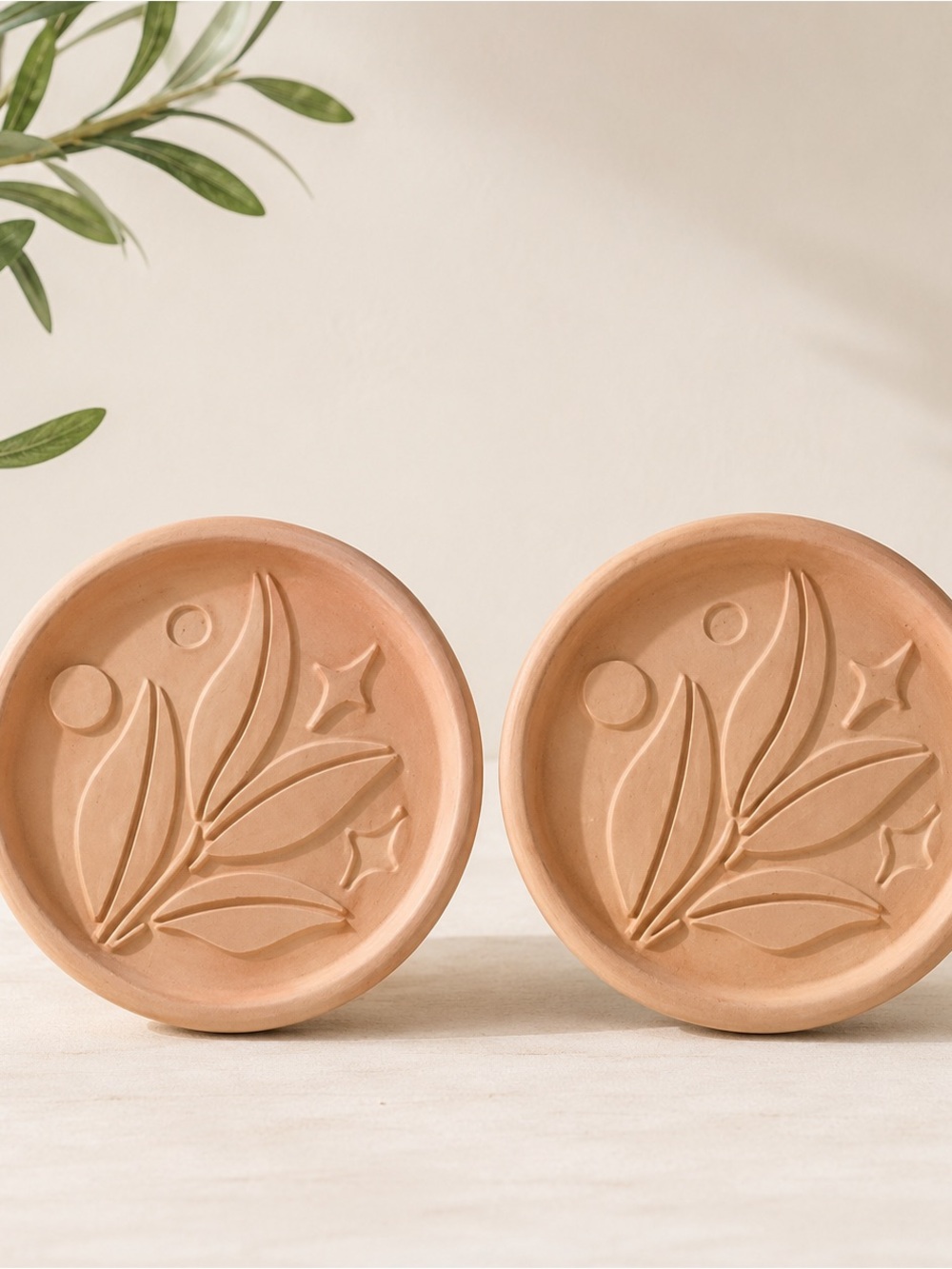 Terracotta Leaf Star Brown Sugar Softening